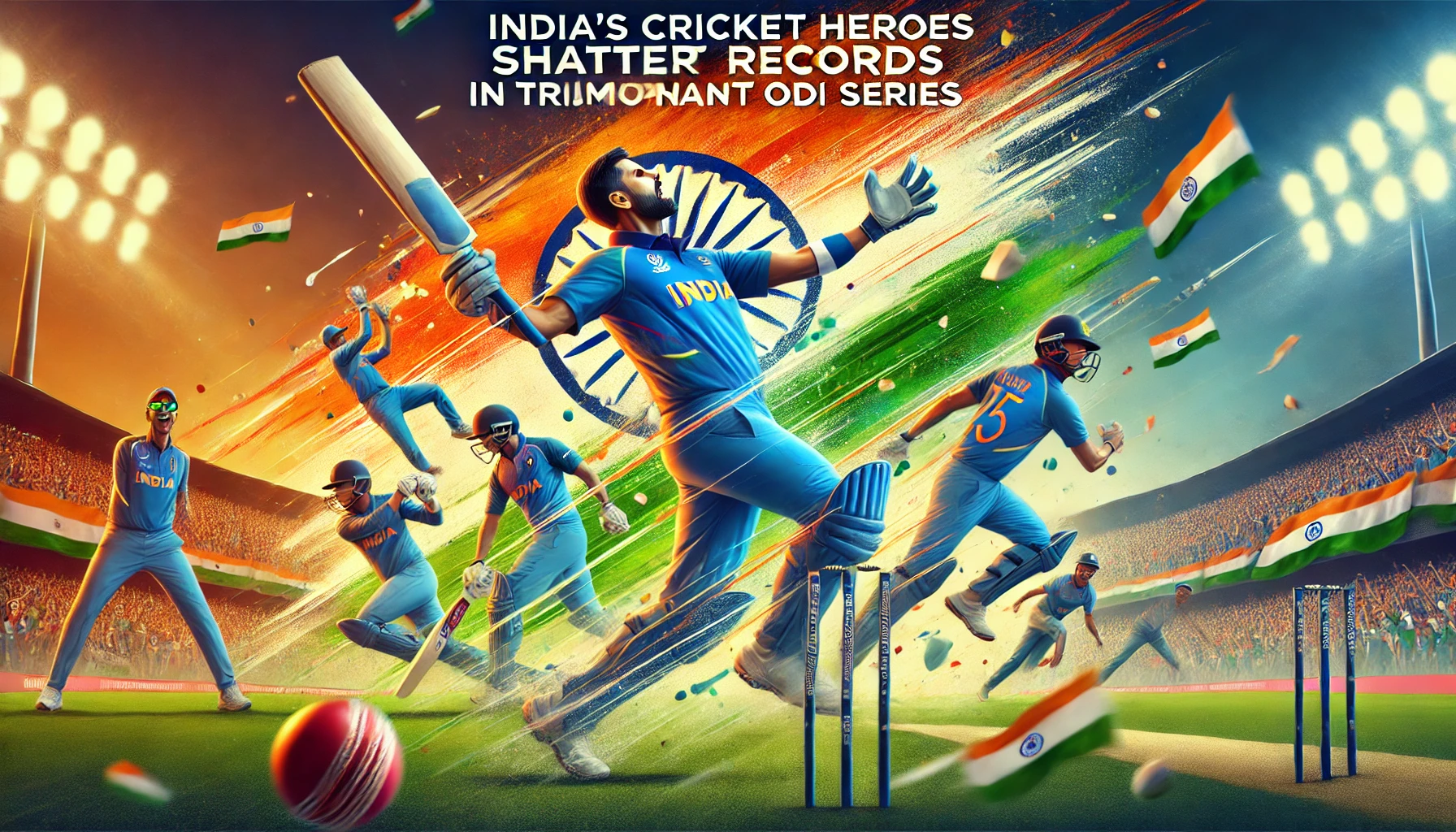 Los Héroes del Cricket de India Rompen Récords en una Triunfante Serie de ODI